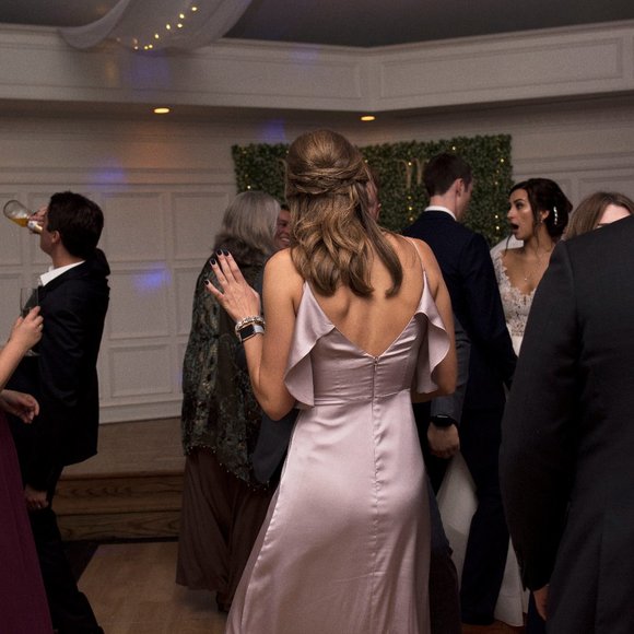 Monique Lhuillier Bridsmaids Champagne Dress - Picture 3 of 4